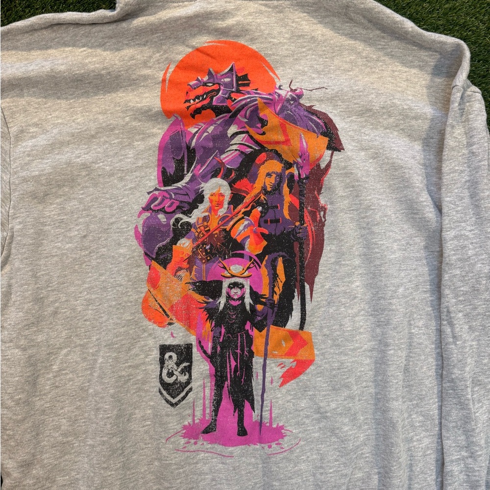 Gray Dungeons and Dragons Hoodie - Picture 2 of 5